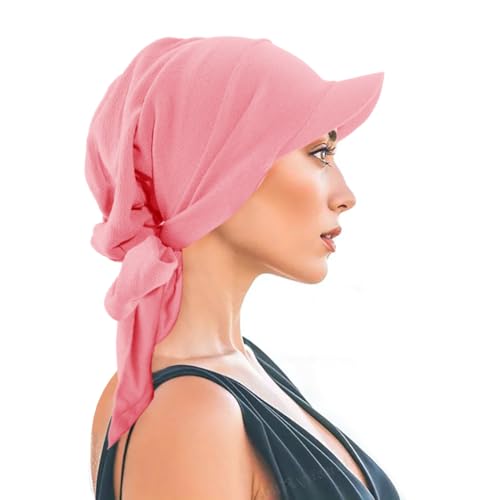 XYIYI Chemo Headwear for Womens Cancer Patients, Head Scarf Chemotherapy Headwraps Hat - color: Pink
