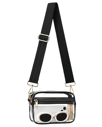HULISEN Clear Bag for Stadium Events, Clear Purses for Women Stadium Crossbody, Transparent Handbag for Concerts & Sports Fan - style: A15
