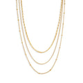 Elegance 11 designs Gold Plated Thin Chain Layered Necklaces For Women Non Tarnish,18k Gold Plated Stainless Steel Dainty Waterproof Gold Necklace Set Stack For Women Gifts Jewelry - color: Gold Necklace 200N