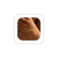 VIROMY Gold Ankle Bracelets for Women - Layered Anklets for Women Waterproof Beach Jewelry Gifts - color: Anklet B-Gold