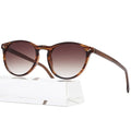 Round Sunglasses for Women Men, Trendy Round Shades Sun Glasses, Retro UV400 Protection - color: Brown