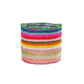 Fuqimanman2020 18Pcs Boho Stackable Beaded Bracelets for Women Colorful Handmade Multilayered Rice Beads Anklets Set Summer Beach Bohemian Jewelry Gift - color: Style 1 Multicolor A