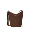 Baggallini Swift Mini Crossbody Bag for Women - 4.5x7 Small Travel Purse with Crossbody Strap and RFID - color: B-lite Walnut