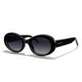 MERRY'S Modern Oval Round Acetate Sunglasses for Women UV400 Polarized Sunglasses S6191 - color: Black Frame/Black Gradient Lens