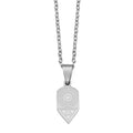 Pintadera Canaria Spain Traditional Ethnic Symbols Pendant Necklaces For Woman Jewelry - color: Silver Color 1