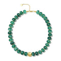 Chunky Beaded Statement Necklace for Women Trendy Colorful Boho Resin Bead Choker Necklaces Summer Handmade Jewelry Gifts Accessories - color: Gold-green 1