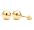 Kezef 14K Gold Filled Ball Stud Earrings for Women - Thick 14K Gold Layer, Hypoallergenic for Sensitive Ears, Round Studs | 3mm-9mm - style: 7mm