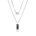 Gold Necklaces for Women Gifts - 14K Gold Plated Necklace for Women Necklaces for Her Tiny Fashion Jewelry for Teens，for Women Friends Jewelry Gifts，Necklace Gold Jewelry Birthday Gifts - style: Double layered chain necklace silver