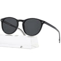 Round Sunglasses for Women Men, Trendy Round Shades Sun Glasses, Retro UV400 Protection - color: Black
