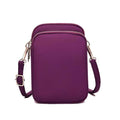 WITERY Waterproof Nylon Cute Crossbody Cell Phone Purse Smartphone Wallet Bag for Women - color: Purple 3