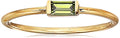 Amazon Essentials 18K Yellow Gold Plated Sterling Silver Cubic Zirconia Fashion Stackable Ring - color: Peridot,August, size: 8