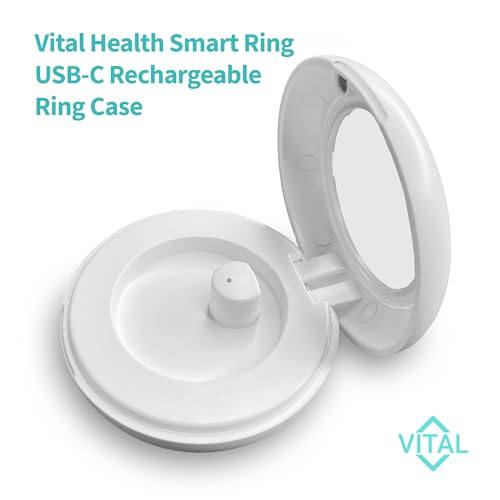 FREEZE2TRIM Vital Health Smart Ring for Women Men Charging Case with Fitness, Sleep Monitor, Activity Tracking, App, Rings - size: Size Universal
