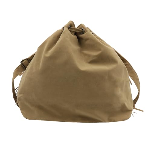 Fringe Hobo Purse Bags for Women Crossbody Purses with Drawstring Ladies Tassel Tote Shoulder Bucket Handbags,Khaki - color: Khaki (Barrel Shape)