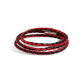 Long tiantian Boho Bracelets for Women Western Jewelry for Women Leather Wrap Bracelets Stackable Bangle Western Outfit for Women - color: men's bracelet(black)