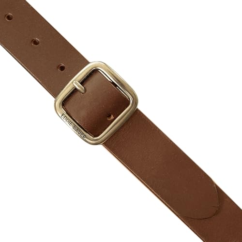 Eddie Bauer Women's Casual Leather Belts with Durable Metal Buckle - color: Center Bar - Tan, size: X-Large