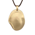JAOYU Boho Necklace for Women Large Pendant Necklace Boho Long Choker Leather Gold Necklace Vintage Earthy Jewelry Trendy - style: Big Statement Necklace