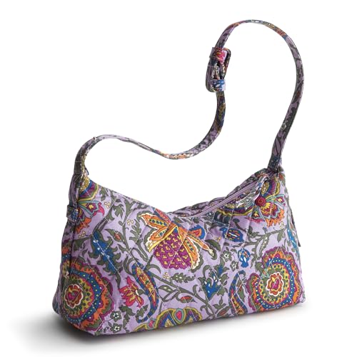 Vera Bradley Women's Premium Cotton Roxbury Crescent Shoulder Bag - color: Marrakesh