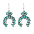 coadipress Bohemian Turquoise Beaded Tassel Earring for Women Ethnic Chandelier Boho Beads Earrings Hollow Out Turquoises Beaded Statement Earrings Ethnic Style Jewelry Gifts - color: Turquoise Hoof
