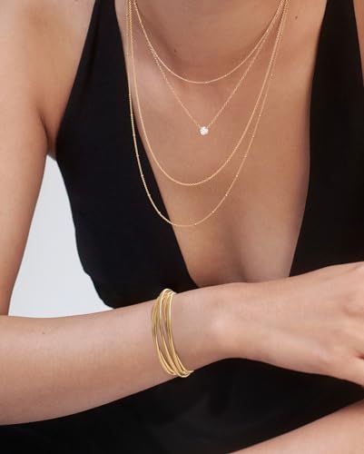 WOWORAMA Chunky Cuff Bracelets for Women Multi-layer Cross Wire Open Bangle Bracelet Adjustable Chunky Wide Open Wrist Arm Cuffs Wrap Bracelet Gold/White Gold - color: Gold Five-Layer Cuff