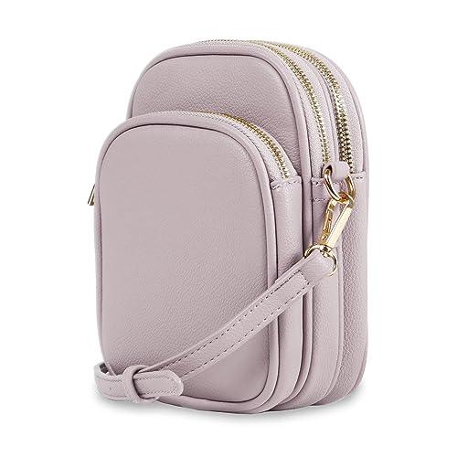 Mali+Lili, Josie Triple Zip Crossbody Bag - color: Light Grey