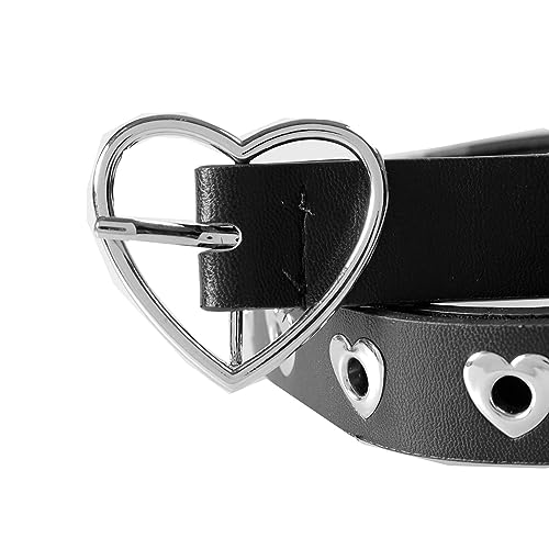MILAKOO Punk Leather Waist Belt for Women Vintage Accessories for Hippie Skateboarding Enthusiasts - color: C