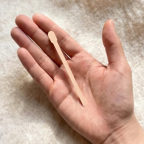 GOLD HONEY 800Pcs Wooden Eyebrow Wax Sticks for Hair Removal in Boxed, Wood Small Wax Sticks, Small Waxing Spatulas for Eyebrow, Lip, Face, Nose - Spa and Home Usage