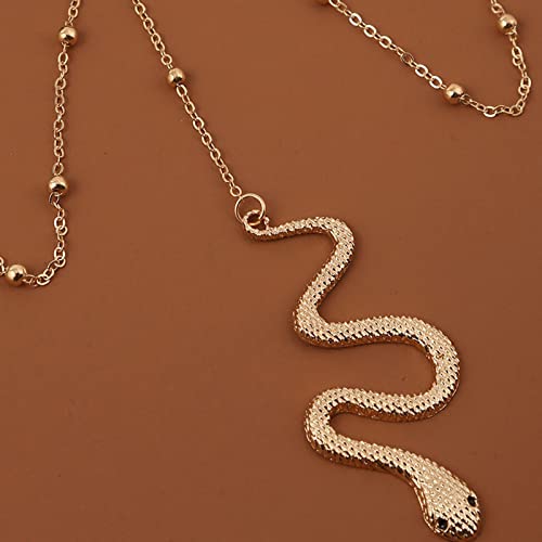 Boho Snake Thigh Chain Gold Serpent Leg Chain Snake Pendant Leg Chain Animals Statement Thigh Chain Festival Summer Beach Body Chain Jewelry for Women and Girls