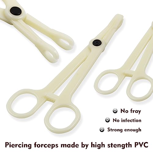 Rayyl Body Piercing Kit - 43Pcs Professional Piercing Tool Kit with 12G 14G 16G 18G 20G Piercing Needles, Clamps for Ear Nose Belly Button Lip Tongue - Body Piercing Kit Piercing Supplies