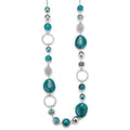 PEARL&CLUB Long Beaded Necklaces For Women - Sweater Chain Fashion Jewelry Necklace Gifts For Women - color: 23-Sea green