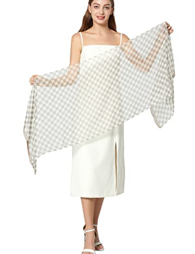 PANTONIGHT Long Chiffon Fashion Scarf Lightweight Chiffon Sheer for women - color: Color 767