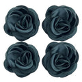Sanrich Women's Brooches 4pcs Rose Flower Hair Clip Mexican Hair Flowers Clips Hairpin Brooch Tea Party Hats Headpieces (blackish green) - color: blackish green