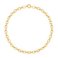Aobei Pearl 18K Gold Plated Paperclip Chain Choker Satellite Chain Freshwater Cultured Biwa Pearl Pendant Necklace Dainty Turquoise Jewelry for Women - color: Chunky Elliptical Chain