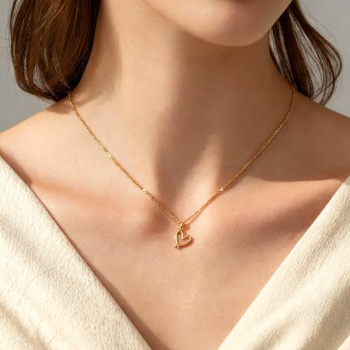 14K Gold Plated Necklace Gold Necklaces for Women Diamond Pendant Dainty Choker Layered Necklaces for Women Jewelry Set Gifts for Women Trendy Sister Mom Wife Womens Her Friend Party - style: 1002