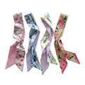 4/40 Pcs Hair Scarf for Women, 35"x2.36" Lightweight Silk Headband, Purse & Bag Scarves Gift Collection - color: Vibrant