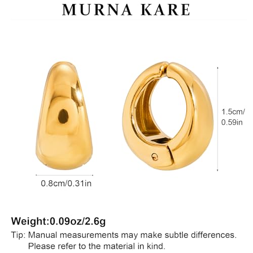 Ear Cuffs Non Piercing - Chunky Gold Ear Cuff Clip on Cartilage Earrings Non Tarnish Fake Earrings No Pierced Fashion Accessories Trendy Gold Jewelry Gifts - style: Gold-Small