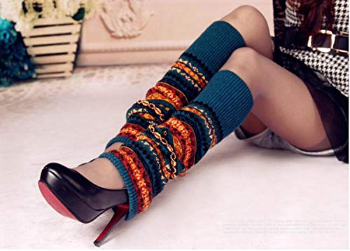 Leg Warmers for Women Long Wool Boot Warmer Thick Warm Leg Warmers for Winter - color: Style 3