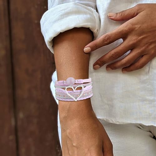 Long tiantian Boho Leather Wrap Bracelets Gifts Trendy Stuff Layered Bangles Bracelets for Women Modern Stackable Infinity Bracelets Bohemian Jewelry Gifts for Women Birthday Gifts - color: C3:Bangle Bracelets(purple)