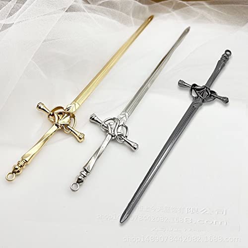 3 Pieces Hair Sticks for Buns Metal Hair Chopsticks for Women Long Hair Sliver Gold Black Chinese Style Hair Stick Pins Accessories