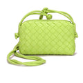 ZEDIUH Woven Bag for Women Crossbody Shoulderbag, Small Vegan Leather Purse - color: Light Green