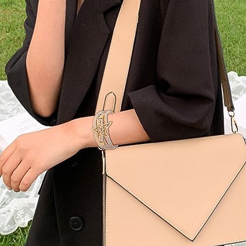 Long tiantian Leather Bracelets for Women Men Heart Wrap Bracelets Western Jewelry Cowgirl Outfits Birthday Gifts for Her - color: C1:yellow leather bracelet