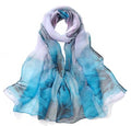 Xyueanlo Scarfs for Women Fashion Scarves Print Pattern Lightweight Sunscreen Scarf Wraps Shawls - color: Lotus Violet