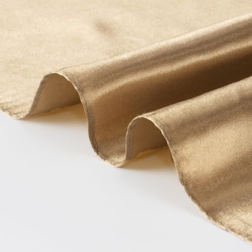 QBSM Womens 23.6 inch Satin Silk Feeling Formal Square Neck Scarf Head Hair Wraps Kerchief - color: Dark Khaki