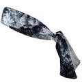 Headbands Tie on Headband for Women Men Running Athletic Hair Head Band Elastic Sports Sweat Basketball Sweatband Stetchy Yoga Workout Sweatbands Adjustable Non-Slip Moisture Wicking - color: Black Tie Dye