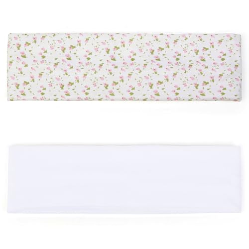 TERSE Fashion Women's Headbands for Short Hair Non Slip Elastic Floral Hairbands, Soft Fabric 2 Inches Thick Stripe Head Bands for Girls, Valentine's Day Heart Headbands - color: Headbands Color-Vivid