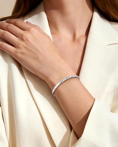 Silver Hammered Texture Cuff Bracelet for Women - Adjustable Silver Bangle, Boho Chic Jewelry
