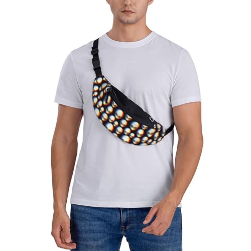 alien abstract fashion Fashion casual fanny pack waist bag men women adjustable belt waist bag for travel hiking cycling running festival carnival - color: Black35