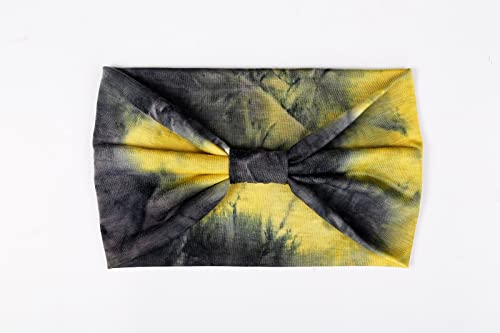 Huachi Wide Headbands for Women Tie Dye Head Wraps Boho Thick Hairbands Large African Sport Yoga Turban Headband Hair Accessories (Pack of 4) - color: Tie Dye