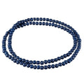Punk Cool Colorful 8mm Wood Beads Chunky Strand Chunky Necklace Natural Wooden Chain Unisex Hip Hop Handmade African Statement Retro Bohemian Jewelry for Women Men - color: blue