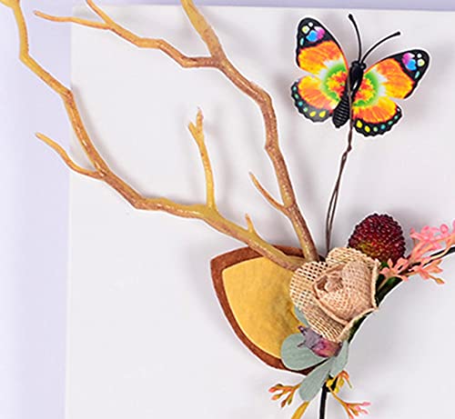 Vivivalue Deer Headband with Flowers, Cat Ear Hair Band, Handmade Crown for Women and Children, Hair Accessory for Festival, Wedding, Party - color: 9