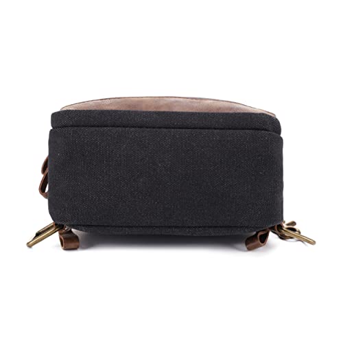 Glacier Canvas Concealed Carry Sling Bag Crossbody Backpack Purse for Men Women | Concealed Carry - color: Black